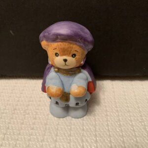 MINT! 1989 Lucy and Me Boy Bear with Purple Cape and Cap - RARE